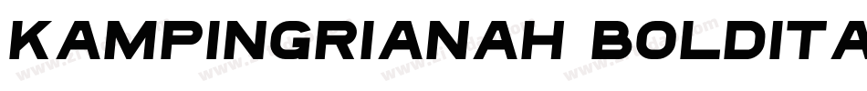 KampIngrianaH BoldItalic字体转换